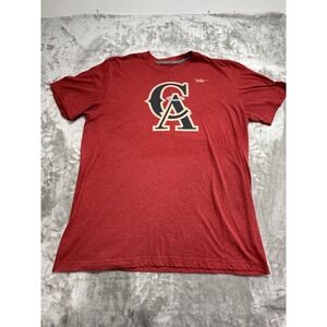 Nike Tee x Anaheim CA Angels Men's Size XL Red T-Shirt Short Sleeve‎ Logo EUC